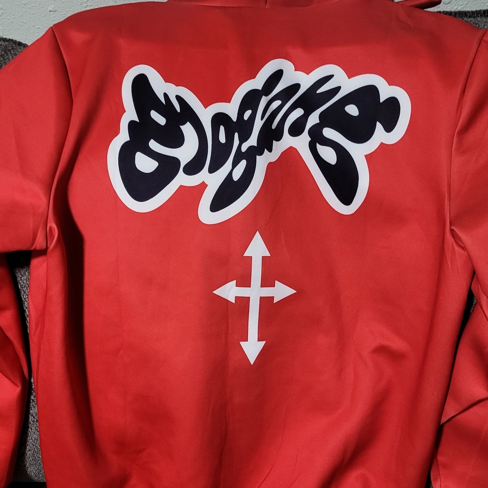 Red Graphic Hoodie